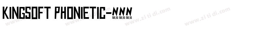 kingSoft Ph0nietic字体转换